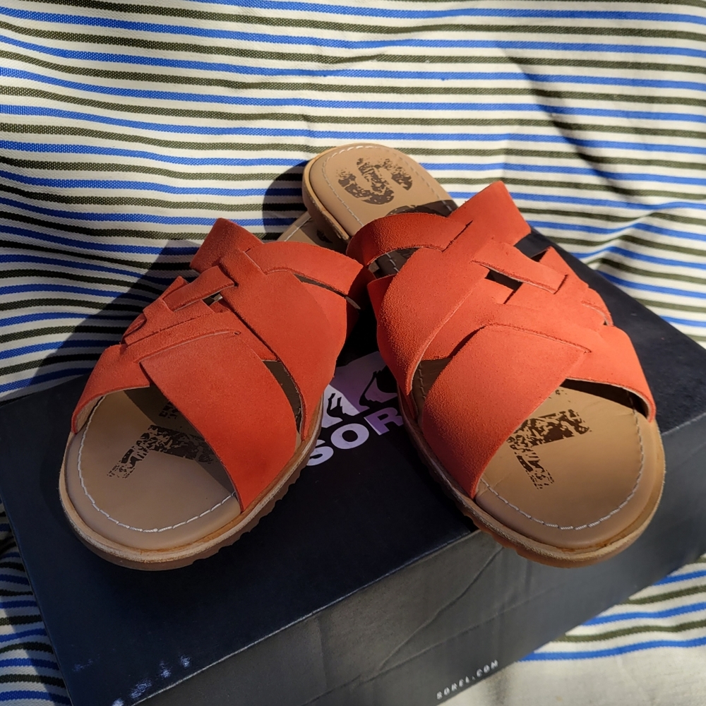 SOREL Ella Slides, 7.5 Orange